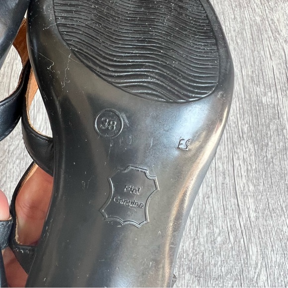 Belsaday Italian Sandals Sling Back Size 8 - Picture 8 of 9